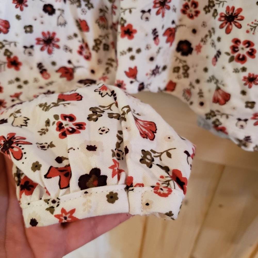 JUNK FOOD Floral Print Long Sleeve Wrap Top (XXL) - Picture 5 of 6